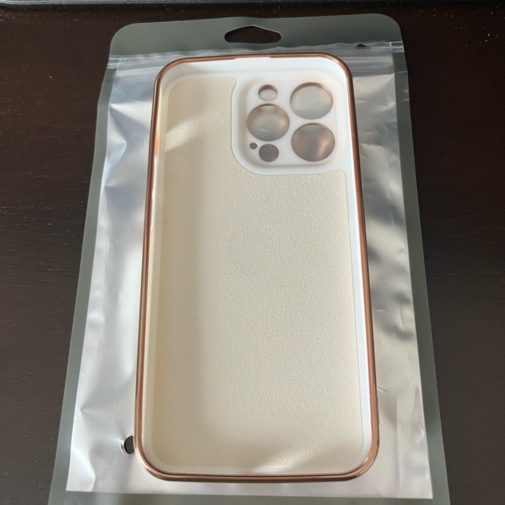 Premium White and Gold Phone Case